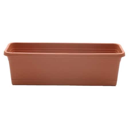 Grilltown 24 in. Light Terra Cotta Wind Box Planter GR2669393